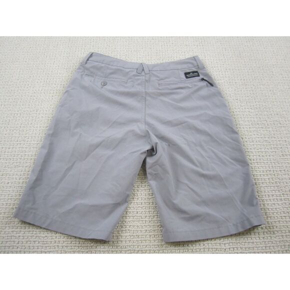 Quiksilver Shorts Teens 28/14 Gray Amphibian Khaki Chino Flat Front Pockets - Picture 7 of 13